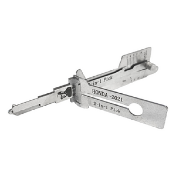 Original Lishi HONDA 2021 2-in-1 Pick & Decoder (Version 1 w/ Half Cut-out)